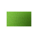 A rectangular green textured yarn swatch centered on a plain white background.