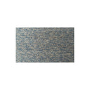 A rectangular close-up swatch of textured yarn in a heathered blue and beige tone, centered on a plain white background.