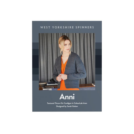 West Yorkshire Spinners Aran Throw on Cardigan Anni Knitting Pattern