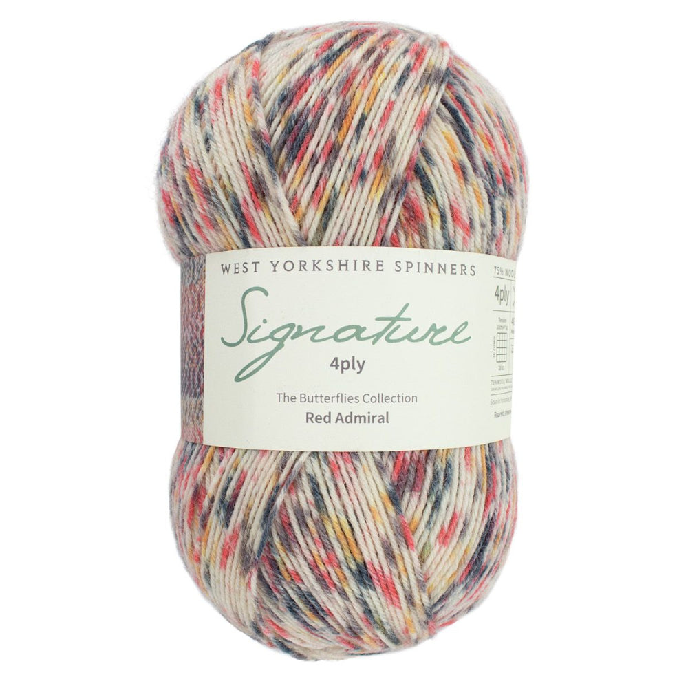 West Yorkshire Spinners Signature 4 Ply Red Admiral