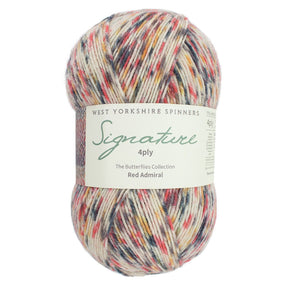 West Yorkshire Spinners Signature 4 Ply Red Admiral