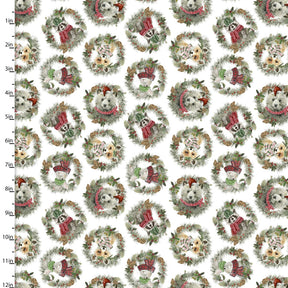 Whimsy Winter Wonderland Fabric Animal Wreaths
