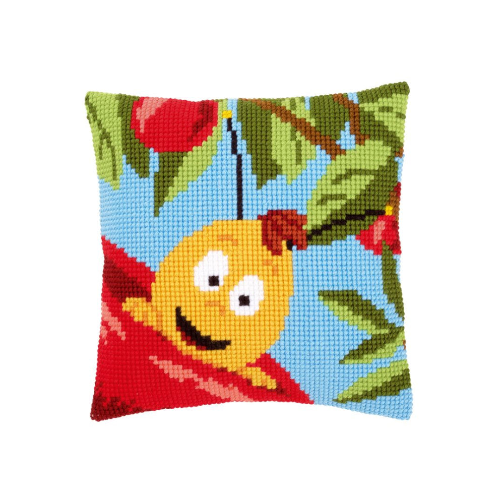 Willy and Red Apple Cross Stitch Cushion Kit