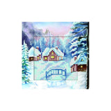 Winter Landscape Christmas Cross Stitch Card
