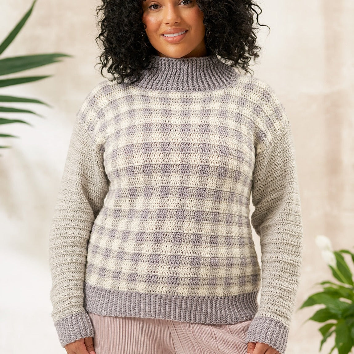 West Yorkshire Spinners Pearl Checked Jumper Pattern