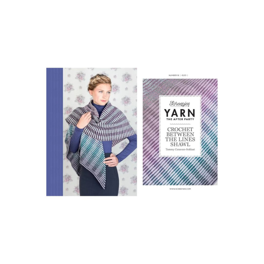 Yarn the After Party Crochet Between the Lines Shawl Pattern