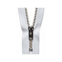 YKK Metal Trouser Zip 15 cm White