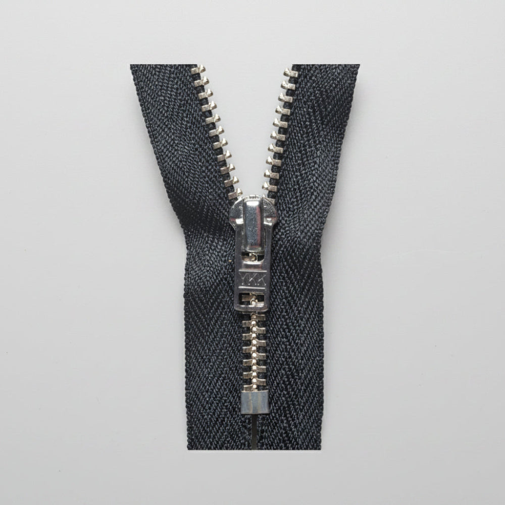 YKK Metal Trouser Zip 15 cm Black