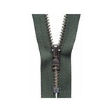 YKK Metal Trouser Zip 15 cm Spruce Green