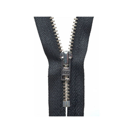 YKK Metal Trouser Zip 18 cm Black
