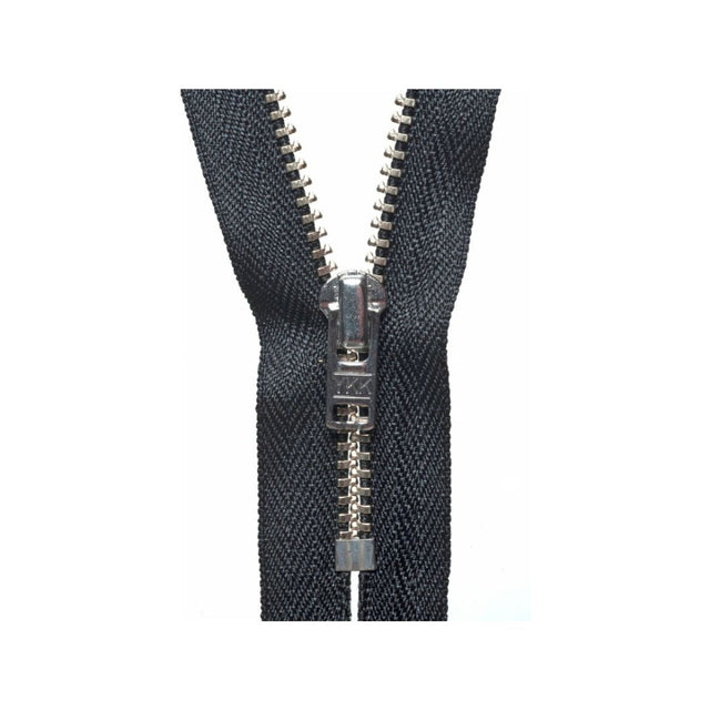 YKK Metal Trouser Zip 18 cm Black