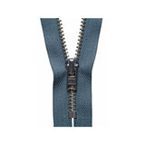 YKK Metal Trouser Zip 18 cm Dark Grey