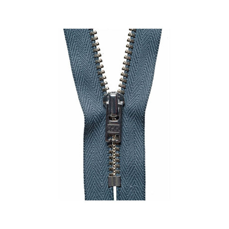 YKK Metal Trouser Zip 18 cm Dark Grey