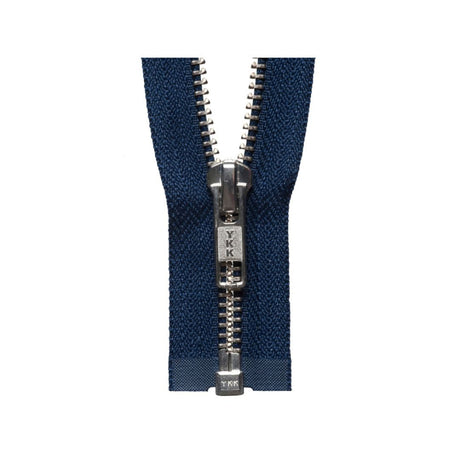 YKK Nickel Free Metal Open End Zip 66 cm Navy