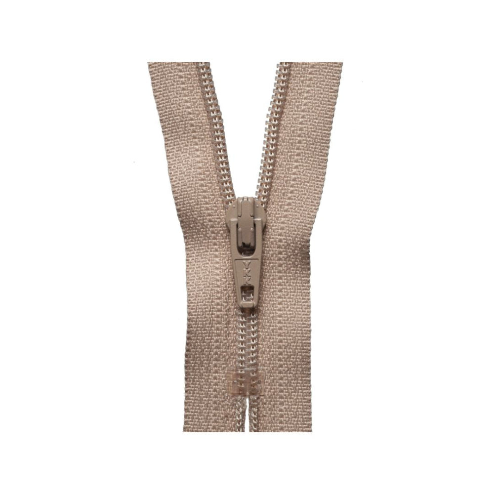 YKK Nylon Dress and Skirt Zip 30 cm  Fawn