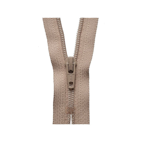 YKK Nylon Dress and Skirt Zip 30 cm  Fawn