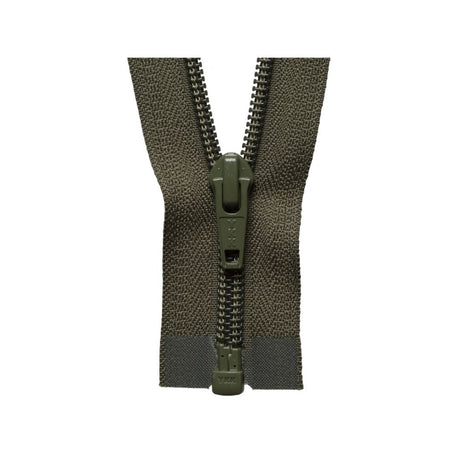 YKK Nylon Open End Zip 36 cm Khaki