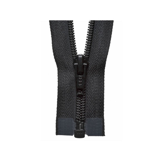 YKK Nylon Open End Zip 66 cm Black