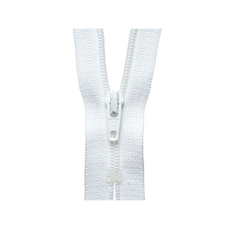 YKK Nylon Zip 18 cm White