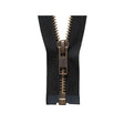 YKk Strong Metal Tooth Open End Zip 66 cm Black