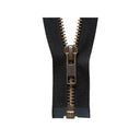 YKk Strong Metal Tooth Open End Zip 66 cm Black