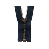YKK Strong Metal Tooth Open End Zip 66 cm Dark Navy