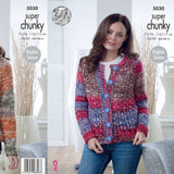 King Cole Super Chunky Knitting Pattern 5030