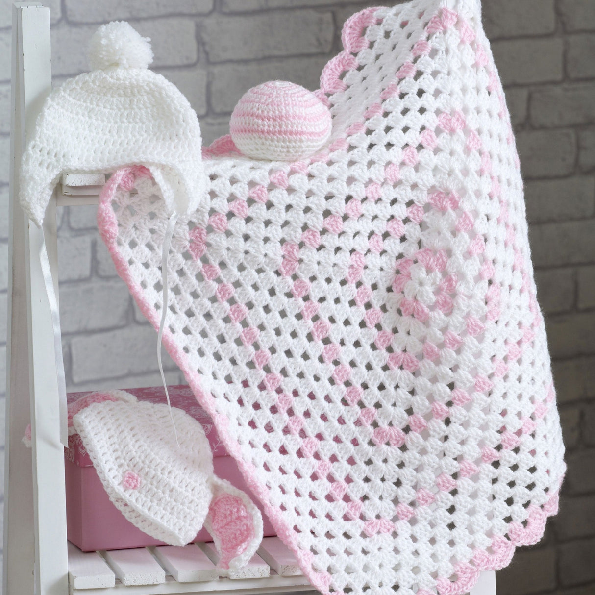 King Cole Baby Crochet Blanket Pattern 5058