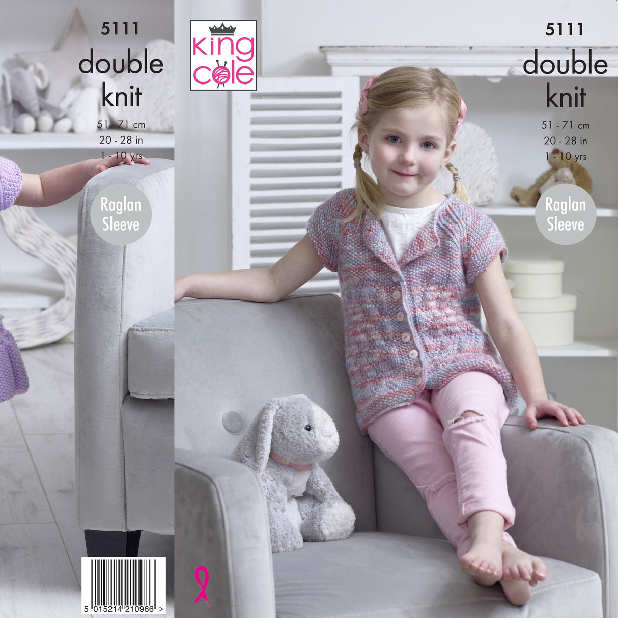 King Cole Kids DK Knitting Pattern 5111