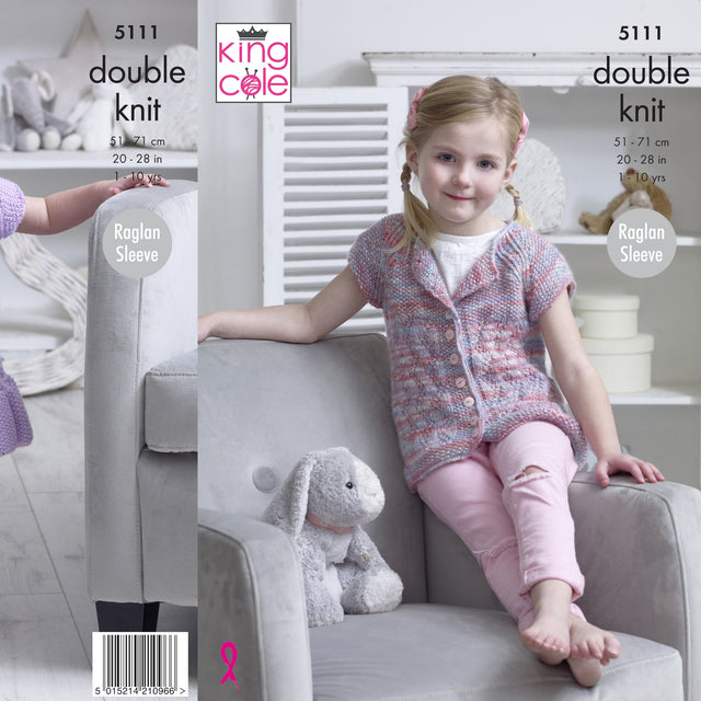 King Cole Kids DK Knitting Pattern 5111