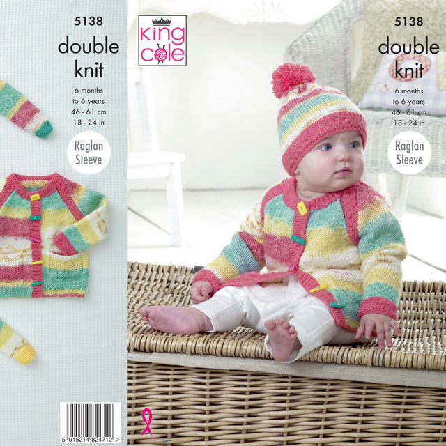 King Cole Kids DK Knitting Pattern 5138