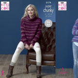 King Cole Super Chunky Knitting Pattern 5174
