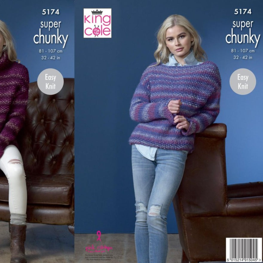 King Cole Super Chunky Pattern 5174