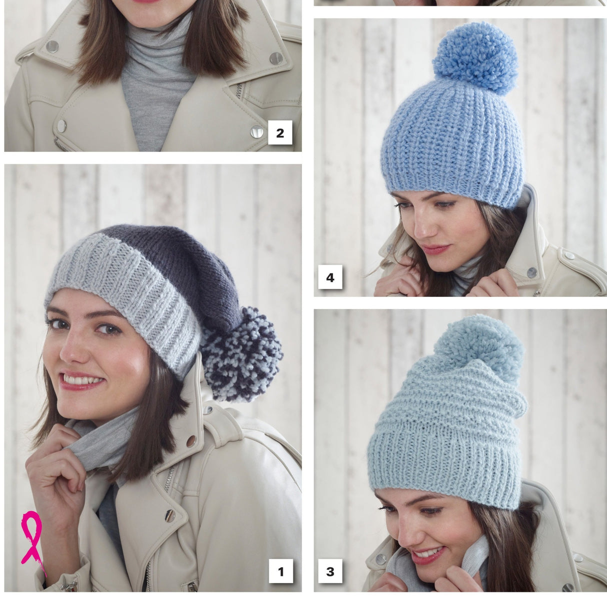 King Cole Hat Knitting Pattern 5185