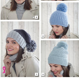 King Cole Hat Knitting Pattern 5185