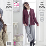 King Cole Super Chunky Knitting Pattern 5196