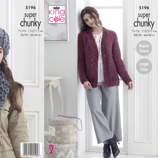 King Cole Super Chunky Knitting Pattern 5196