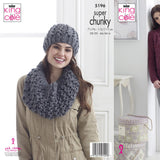 King Cole Super Chunky Pattern 5196