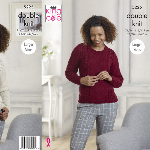 King Cole Ladies DK Knitting Pattern 5225