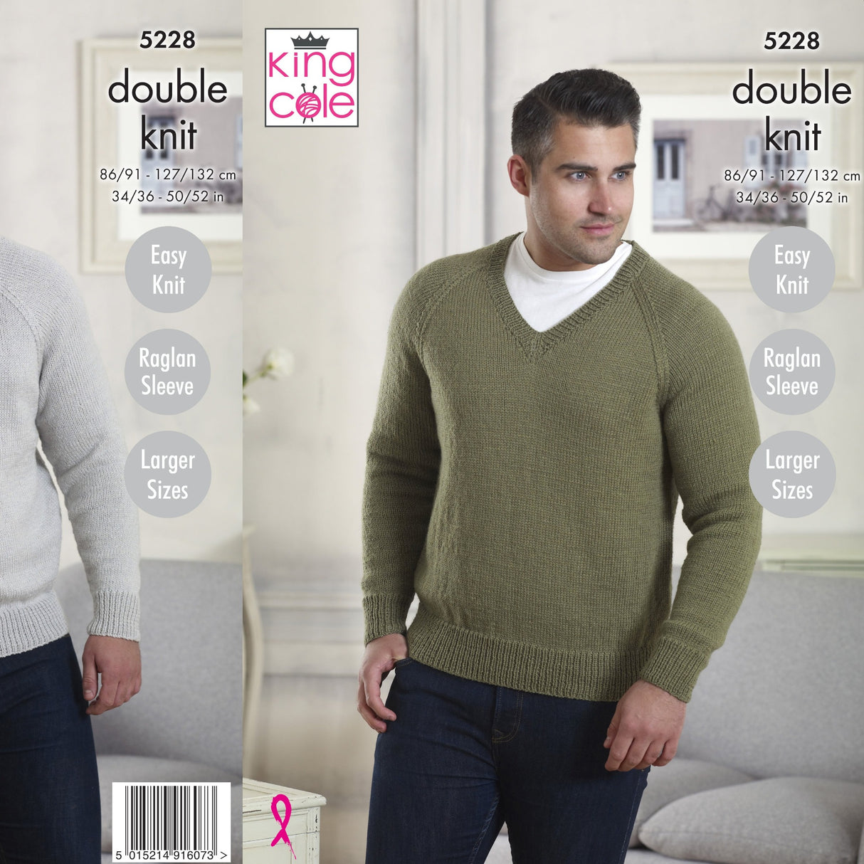 King Cole Mens DK Knitting Pattern 5228