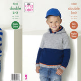 King Cole Kids Hoodie DK Pattern 5260