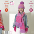 King Cole Kids Hat, Scarf and Mittens Pattern 5263