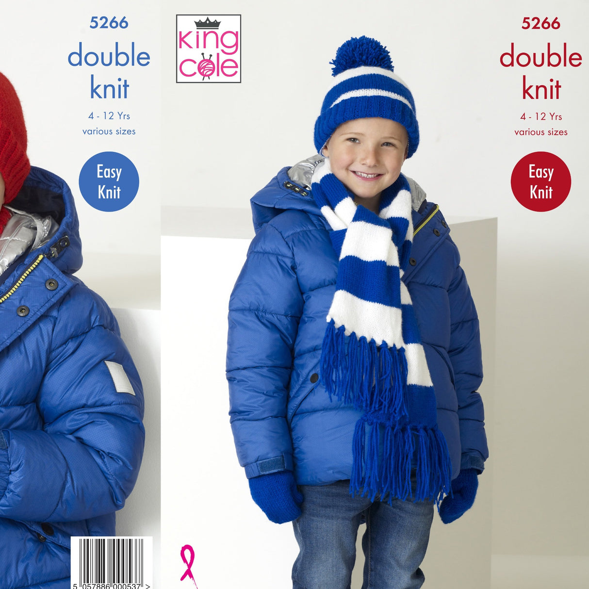 King Cole Kids Scarf Pattern 5266