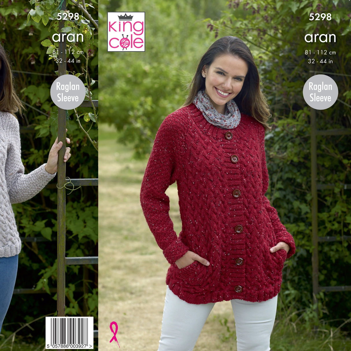 King Cole Ladies Aran Knitting Pattern 5298 Wool n Stuff