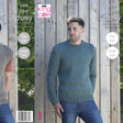 King Cole Mens Super Chunky Knitting Pattern 5308