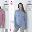 King Cole Ladies Super Chunky Knitting Pattern 5336