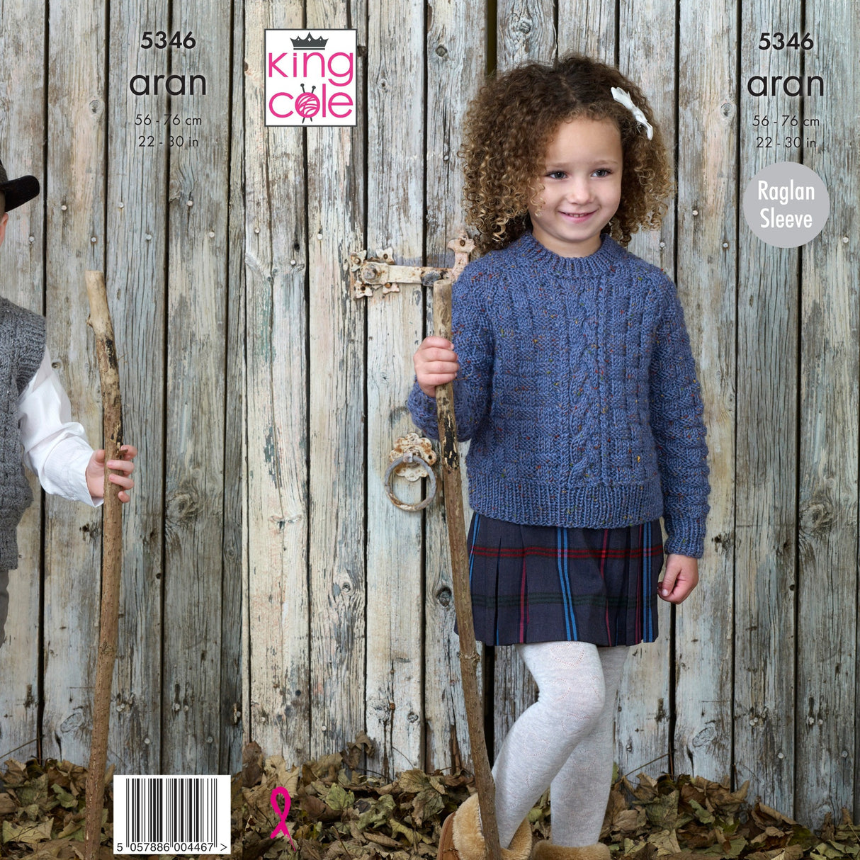 King Cole Kids Aran Knitting Pattern 5346