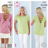 King Cole Ladies Top DK Knitting Pattern 5370