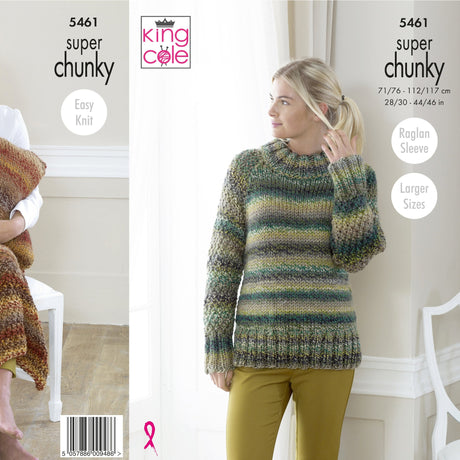King Cole Super Chunky Sweater Pattern 5461