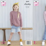 King Cole Kids Chunky Sweater Pattern 5679